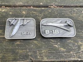 2x Gürtelschnallen Flugzeuge "The Buckle Connection"