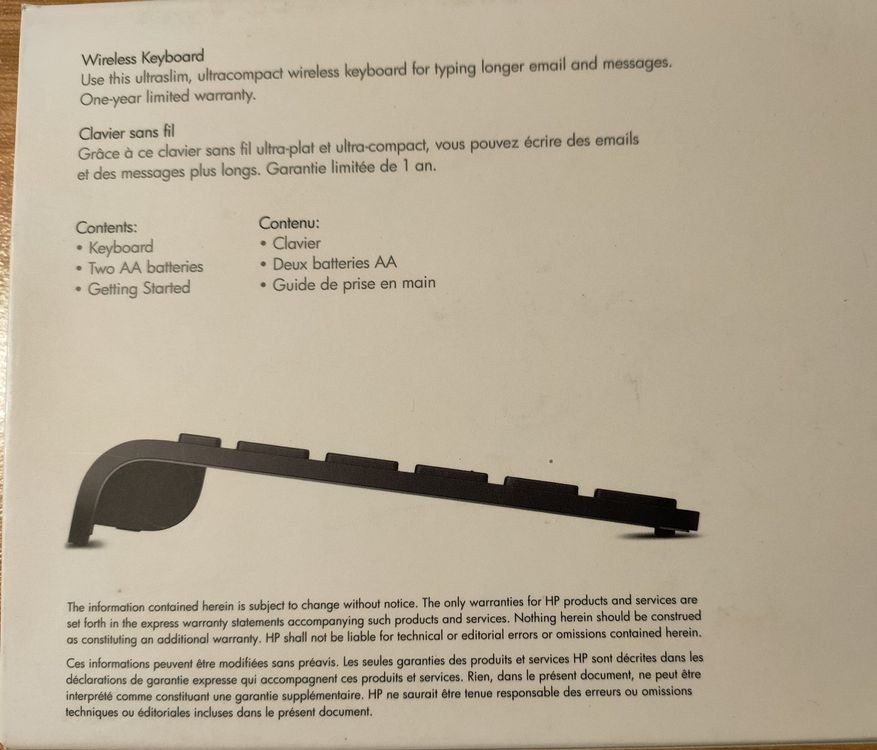 HP TouchPad Wireless Keyboard KT1087 Kaufen auf Ricardo