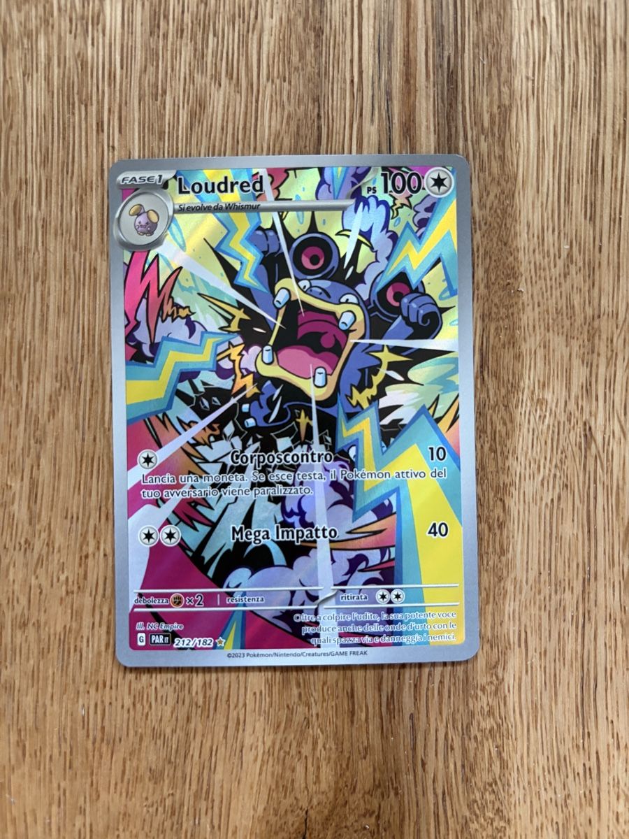 Pokémon Carte collezionabili: Pokemon TCG Loudred PAR IT 212/182 AR – Nuovo (secondo la descrizione) da Celerina venduto da vyn_90