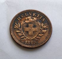 1868 1 Rappen -unz