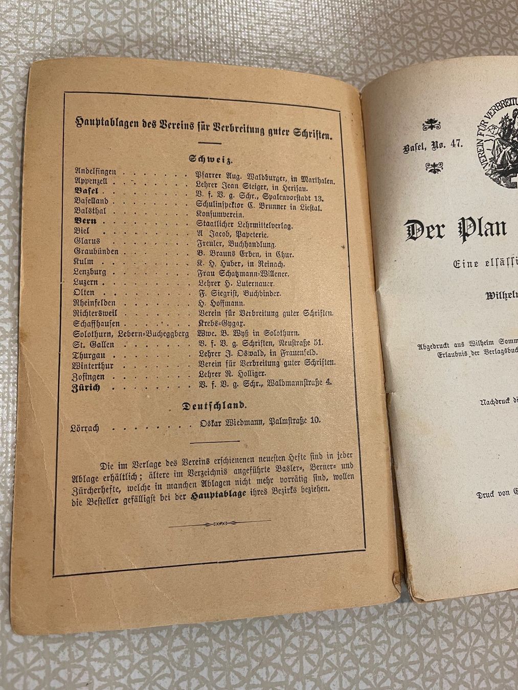Livres: Der Plan des Notars -  Eine elsässische Geschichte – D'occasion à Urnäsch par pas_5r9c 2