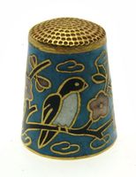 Fingerhut mit Motiv Vogel (3)