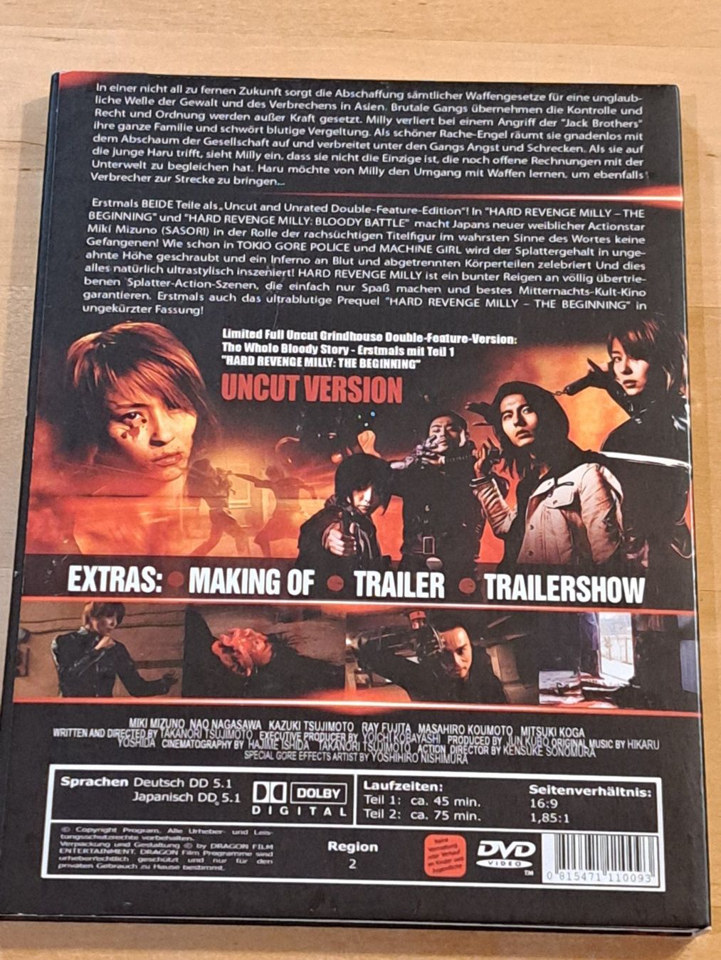 Tutti i DVDs: DVD Hard Revenge Milly, Limited Full Uncut Version – Usato da Unterseen venduto da Kanica 1