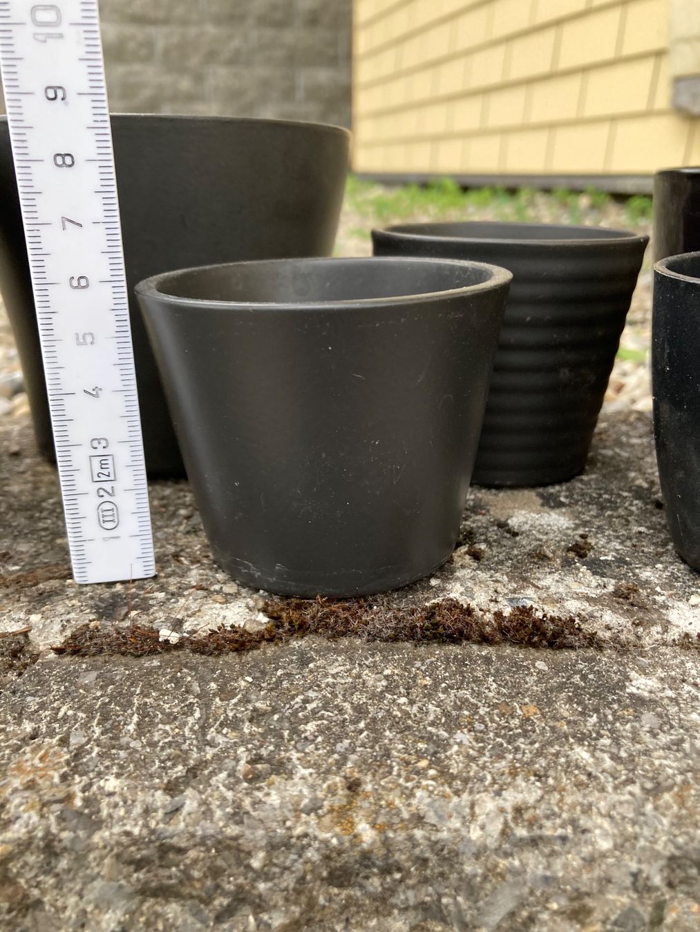 Vasi per fiori: 7x Übertöpfe schwarz – Usato da Hitzkirch venduto da eve_may 9