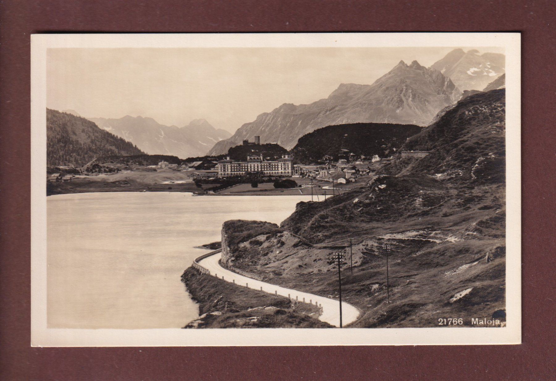 Cartoline postali: MALOJA – Usato da Pully venduto da nicecards