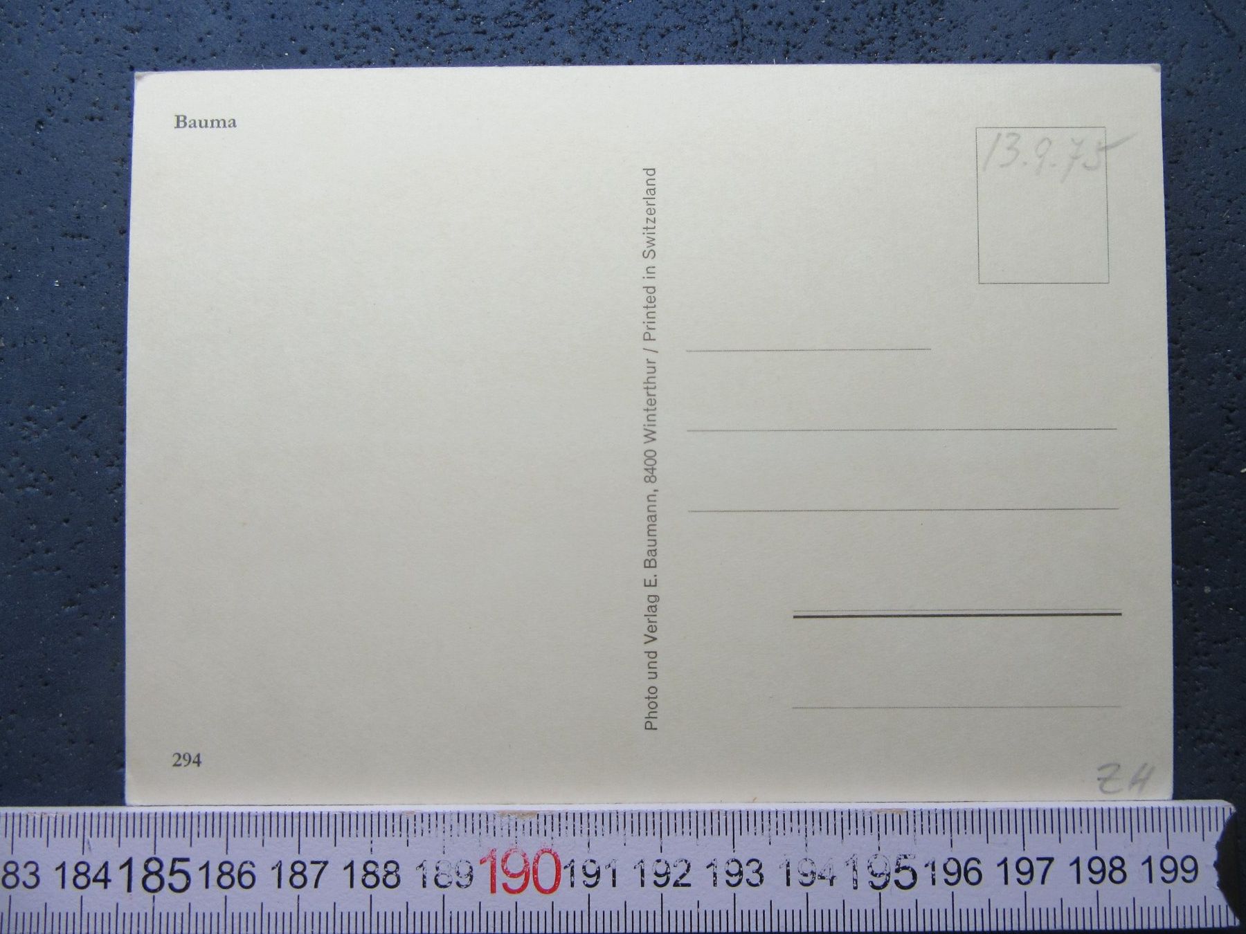 Cartoline postali: BAUMA TÖSSTAL ZH AK 1975 – Usato da Ettingen venduto da Hausi4711 1