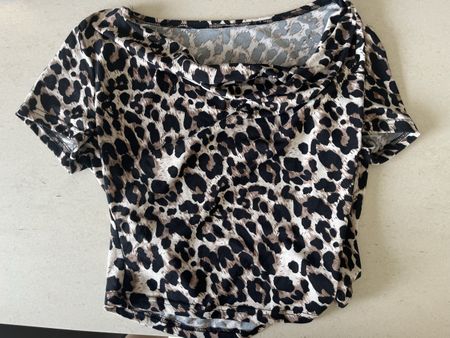 Damen Leopard T-shirt - gr. L