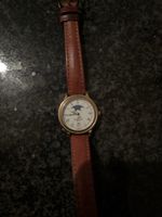 Maurice Lacroix Quarz Uhr Mondphase Lederband Goldton