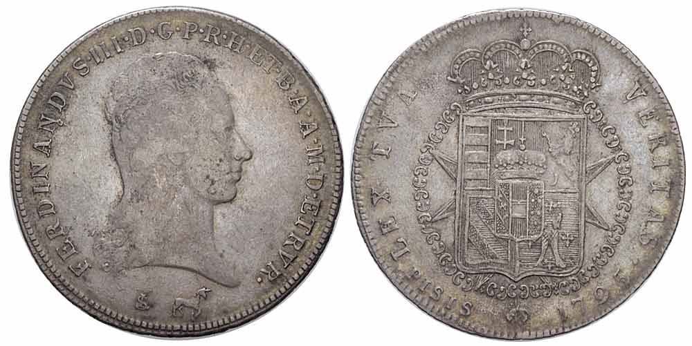 Tutti le monete: Florenz, Francescone 1795 – Usato da Chiasso venduto da Novamarketing