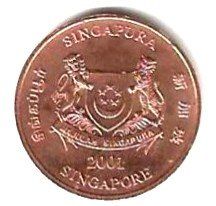 Tutti le monete: One  Cent Münze 2001 Singapura – Nuovo (secondo la descrizione) da Lenk im Simmental venduto da Ruedauph 1