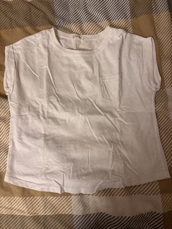 T-shirt blanc pour enfant avec poche