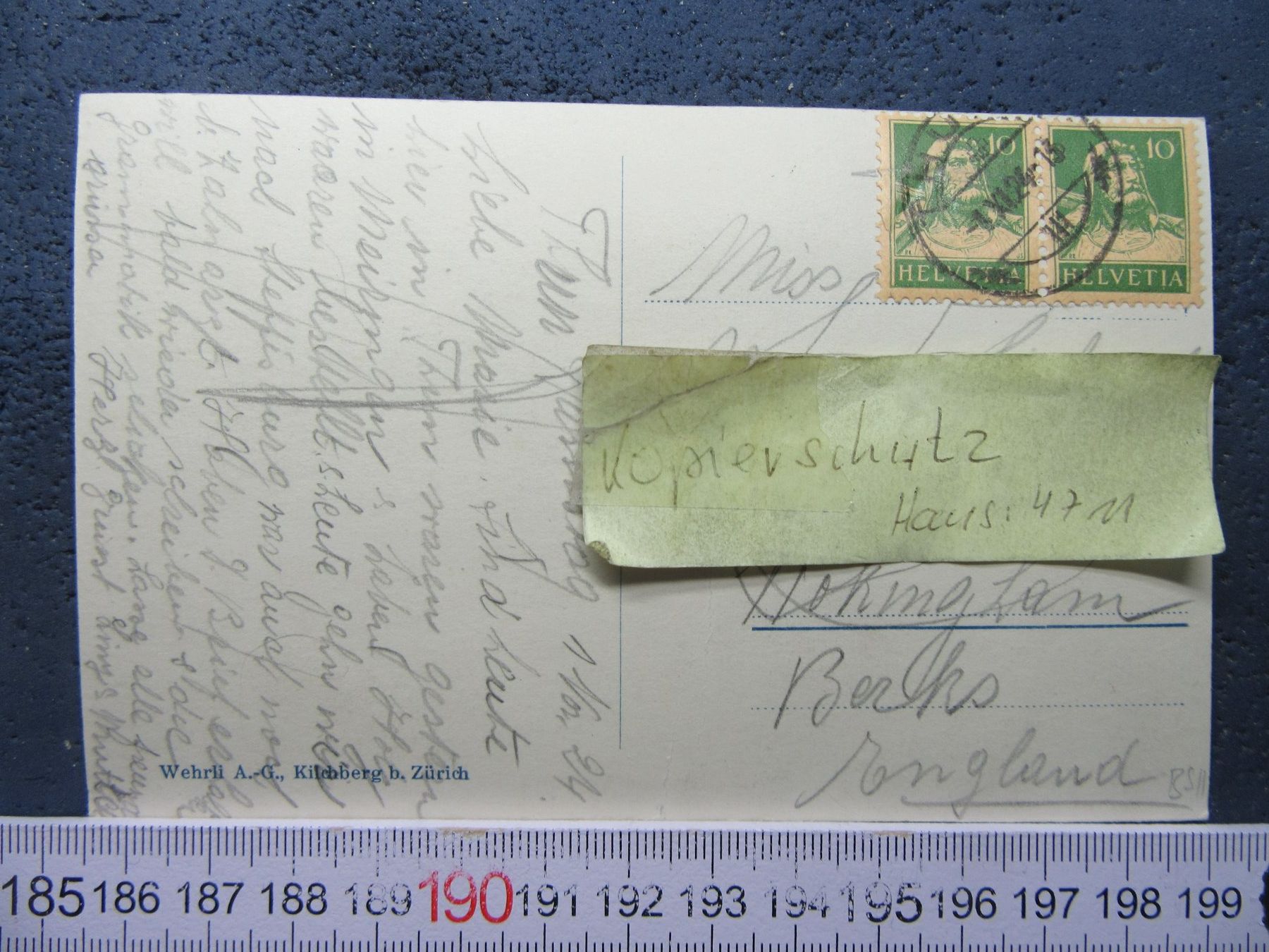 Cartoline postali: THUN BEO AK 1924 – Usato da Ettingen venduto da Hausi4711 1