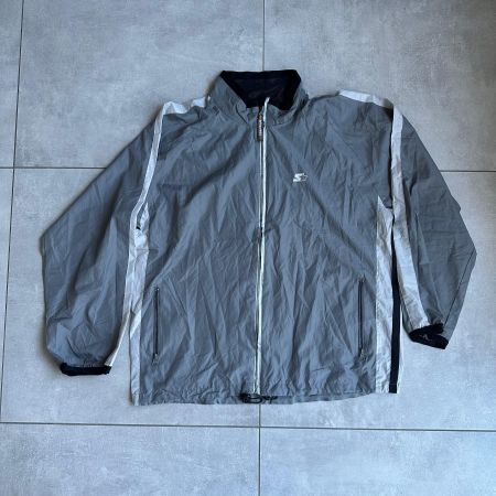 Windbreaker Jacke Starter grau schwarz M