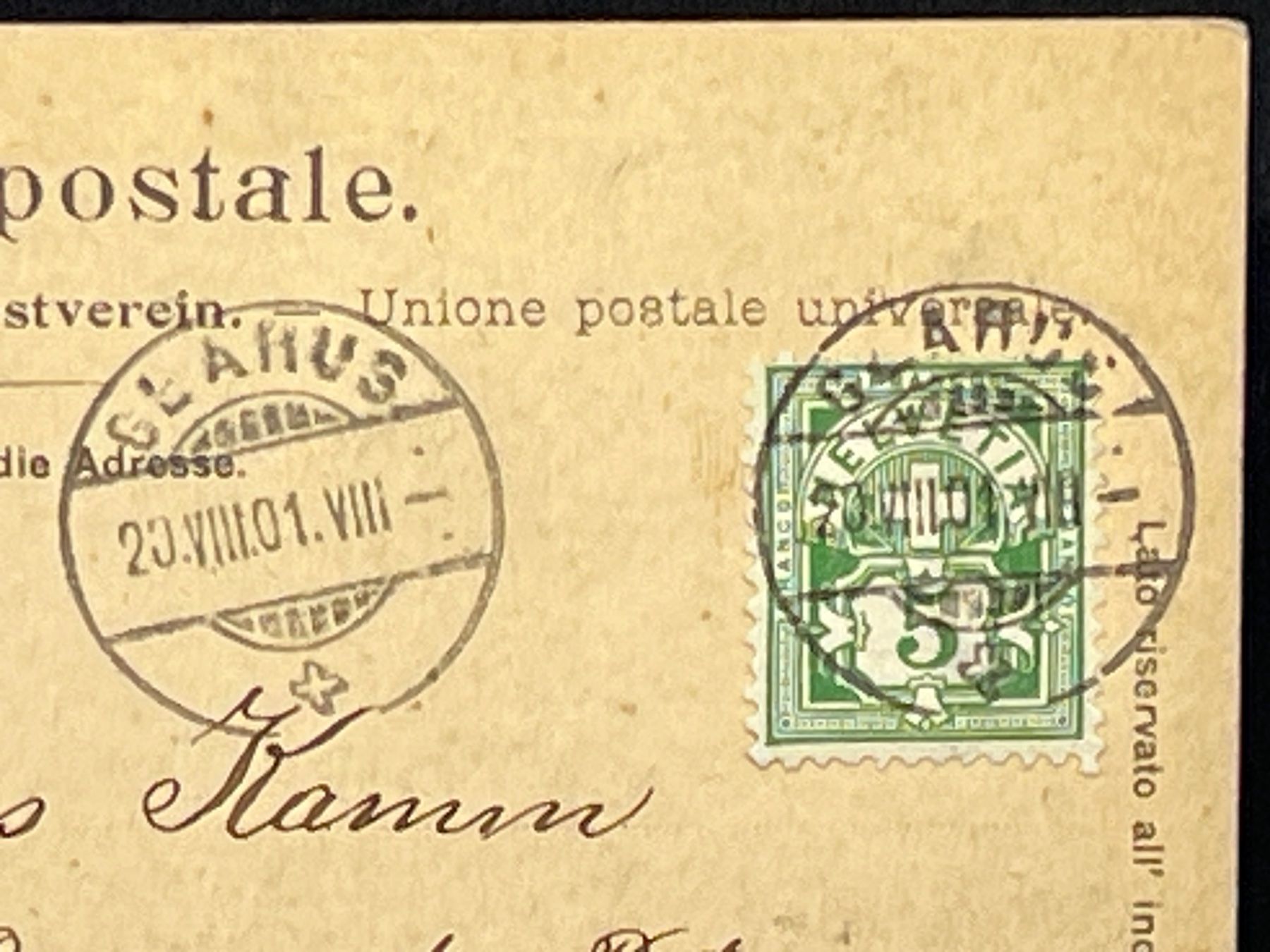 Cartoline postali: Uelialp und Tödi – Usato da Widnau venduto da Brusi9 2