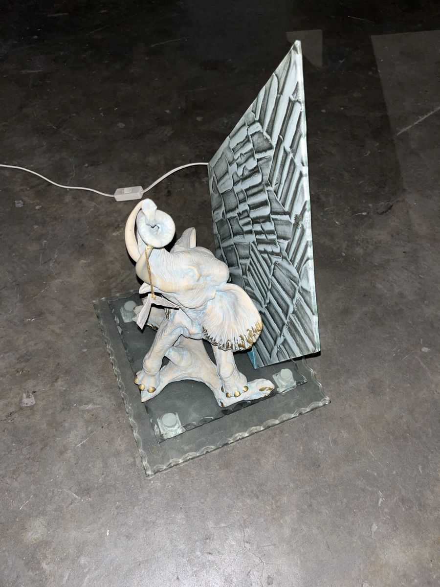 Lampade: Dekorative Elefantenlampe mit Hintergrund – Usato da Schötz venduto da RcK1994 3