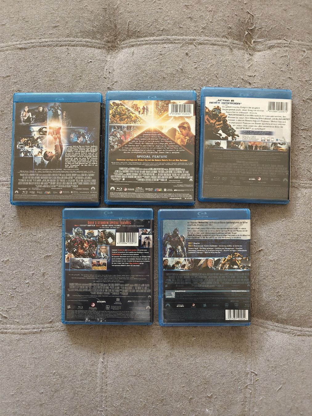 Tutti i DVDs: Transformers 1-5 deutsch Bluray – Nuovo (secondo la descrizione) da Schwerzenbach venduto da Salamon33 1