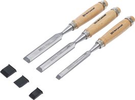 Stechbeitel-Satz, 10, 16, 20mm, 3-tlg