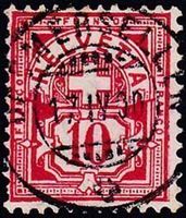 1894 Ziffermuster Nr. 61B, Vollstpl. von DAGMARSELLEN 17.lV.
