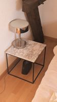 Marmortisch / Beistelltisch 40x40 cm mit Echtmarmorplatte 