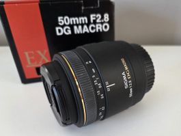 SIGMA EX 50mm F2.8 DG Macro Wechsel Objektiv für CANON AF