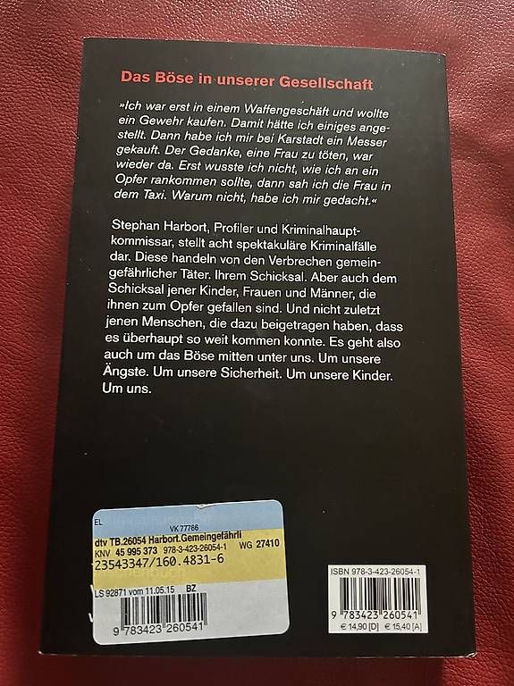 Libri: Stephan Harbort - Gemein gefährlich – Usato da Salouf venduto da 4pa_kfr7 1