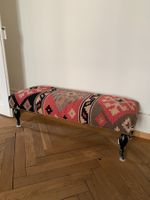 Edle neue Kelim-Bank mit Rollkufen, NP 990.-