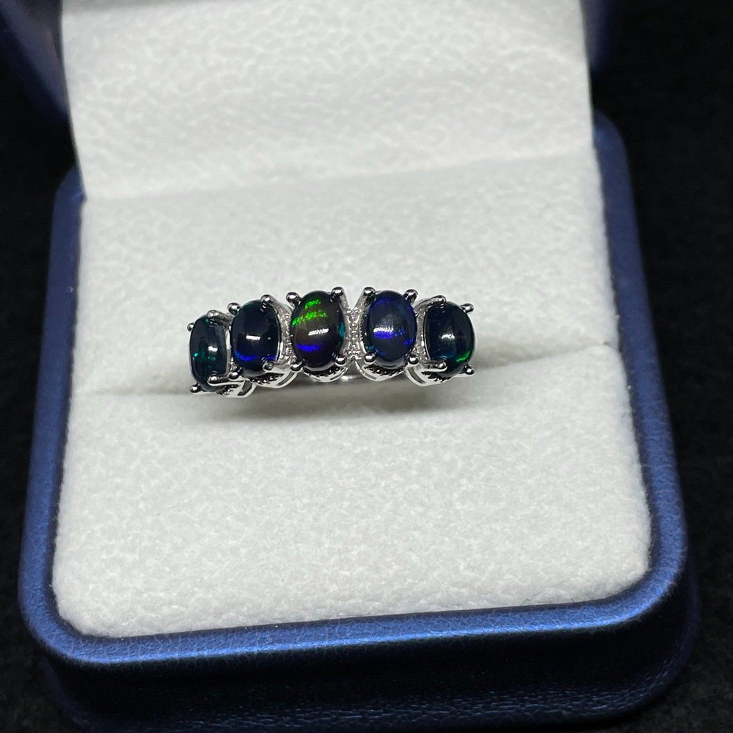 Ringe: Australischer Opal Ring, Silber Gr. 56, verstellbar – Neu (gemäss Beschreibung) aus Thun von Creative-Art-Tess 1