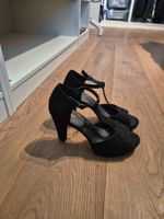 Graceland Riemchen Pumps, schwarz, Grösse 38, Top Zustand