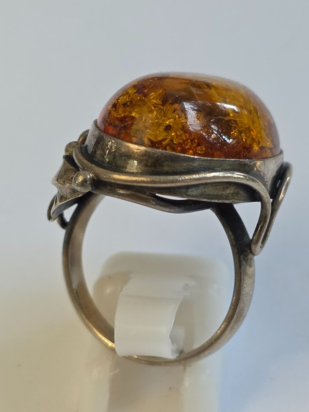 Ringe: Ring Bernstein Silber oval mit Einschlüssen vintage – Neu (gemäss Beschreibung) aus Zürich von ben_mn5h 3