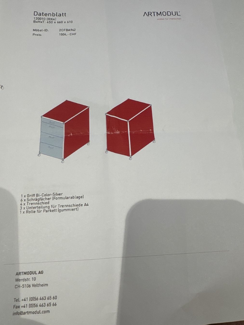 Scrivanie: Bürotisch, Schubladenrollcontainer, und Rollschrank – Usato da Weinfelden venduto da duk_mc2h 7