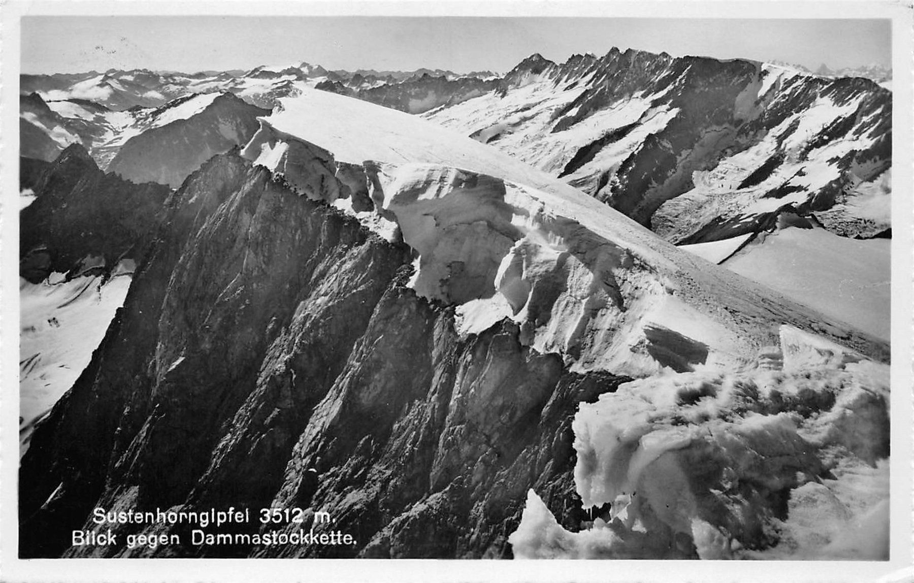 Cartoline postali: Sustenhorngipfel, Dammastockkette – Usato da Ottikon b.Kemptth. venduto da Neptun1974