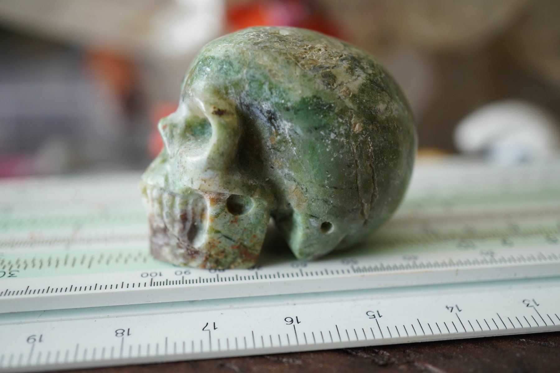 Minerali & Pietre curative: Variscit    Skull  Detailliert     "Topstone" – Nuovo e nell'imballaggio originale da Eschenbach SG venduto da topstone 3