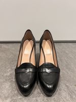 Navyboot Loafer-Pumps schwarz, Leder, Gr. 41 — NEU