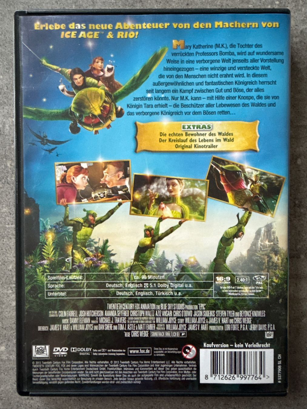 Tutti i DVDs: DVD epic; Verborgenes Königreich – Nuovo (secondo la descrizione) da Niederbüren venduto da funkel06 2