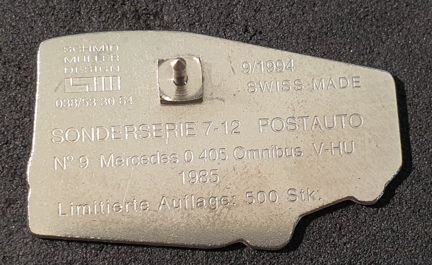 Placchette & Badge: CC990 Schmid Müller SWISS Made Design Pin PTT Postauto – Usato da Reinach BL venduto da Boston-Verkauf 1
