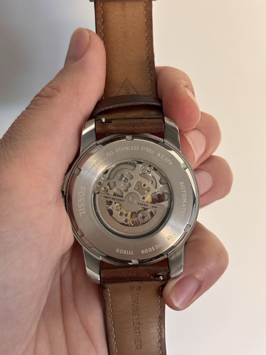 Fossil Orologi: Fossil Automatic Watch ME3099 Brown Leather - ab 1Fr – Usato da Meierskappel venduto da DayaMaya 4