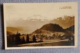 PostKarte / carte postale - Corbeyrier et les Dents du Midi