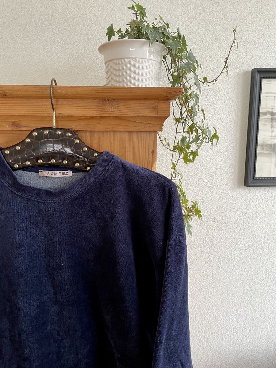 Anna Field Maglioni & Felpe: Anna Field | Samt | Pullover | Gr. S | Dunkelblau – Usato da Zürich venduto da samira12382