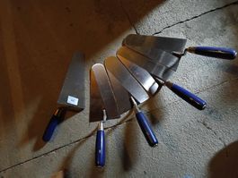Maurerkellen Set 5 Stück blau NEU