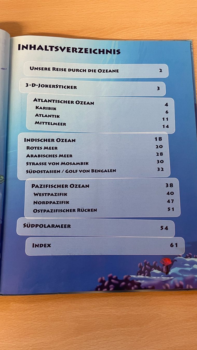 WWF Album: Ocean Mania - Abenteuer Weltmeere – Usato da Glattfelden venduto da markweb 1