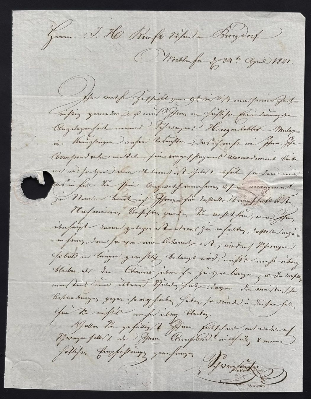 Documenti: HISTORISCHES HANDSCHRIFTLICHES DOKUMENT VON 1841 – Usato da Ostermundigen venduto da wini63 1