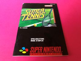 ANLEITUNG FÜR SUPER TENNIS SUPER NINTENDO