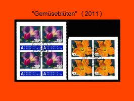 Viererblock "Gemüseblüten" (2011)
