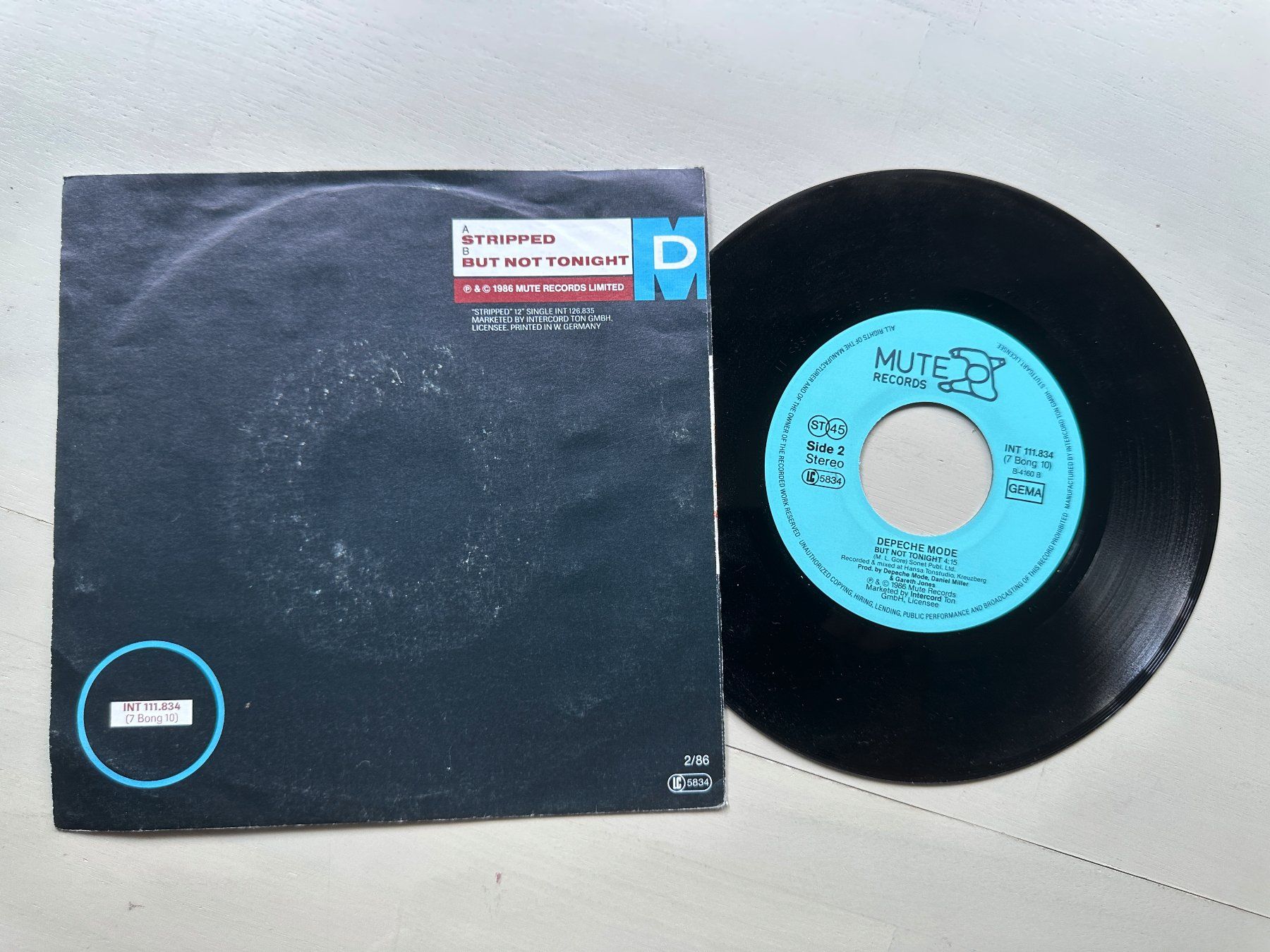 Vinyles: DEPECHE MODE tolle Single Stripped 80's Kult Synth – D'occasion à Basel par Partridge 1