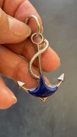 Anker: Silberanhänger mit Lapis Lazuli 