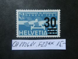 CH 1936 Nr. F23 postfrisch **