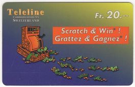 seltene TELELINE Prepaid Telefonkarte - Registrierkasse