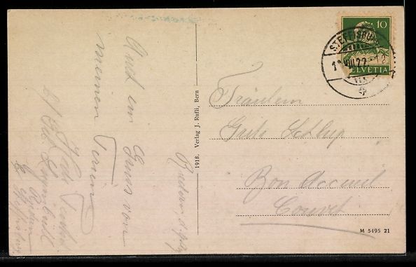 Cartoline postali: AK Steffisburg, An der Kirche – Usato da Berlin venduto da bartko-reher 1
