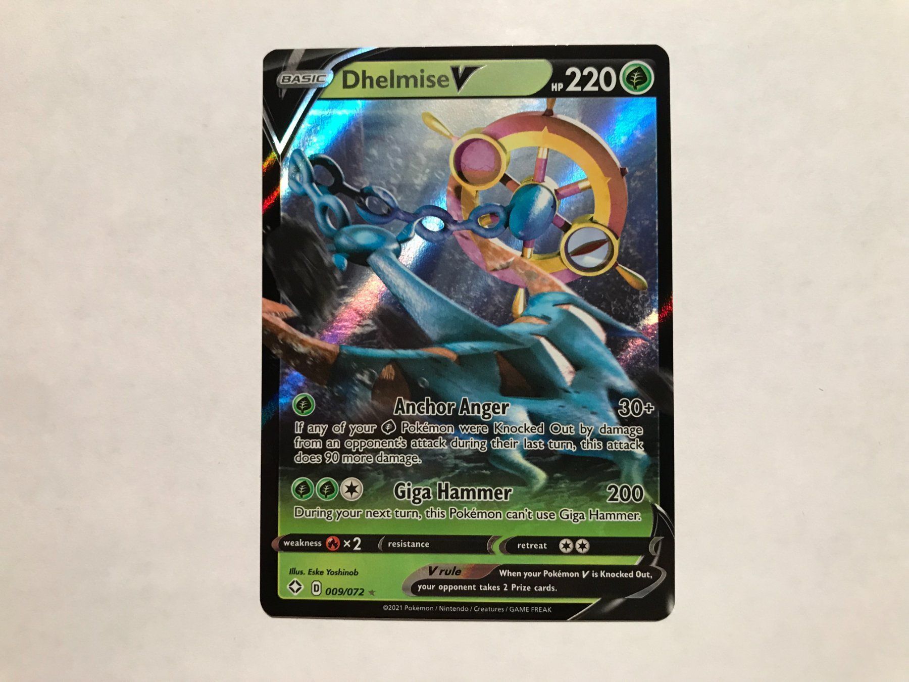 Pokémon Carte collezionabili: Dhelmise V EN – Usato da Hagendorn venduto da Pokecollectorch 1