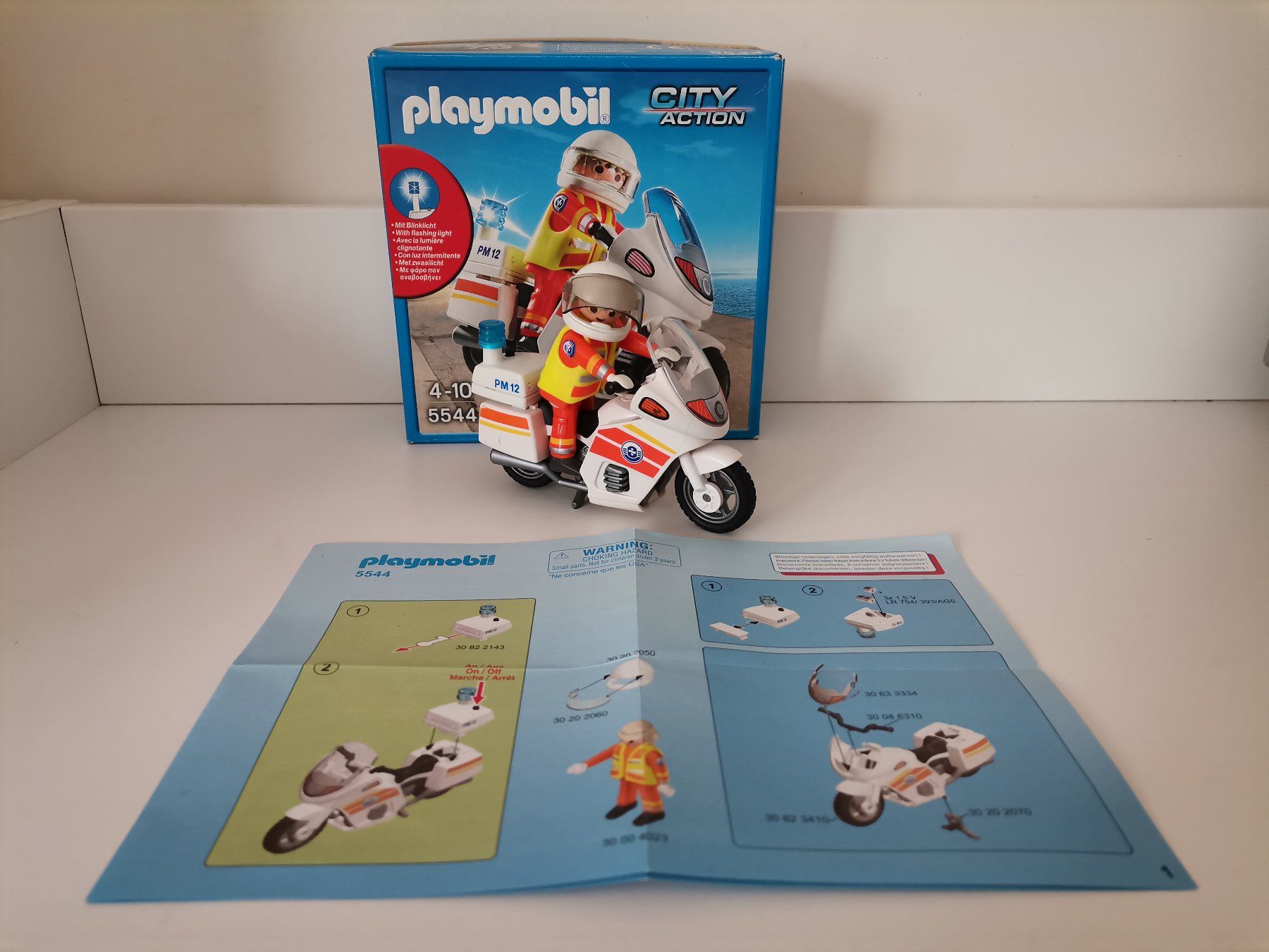 Playmobil Giocattoli: Playmobil Moto Secours référence numéro 5544 – Usato da Onex venduto da Neimad7